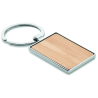 Porte clef bambou et Metal rectangle