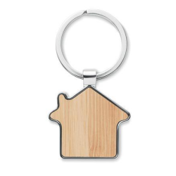 Porte clef bambou et Metal Maison
