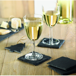 4 Sous verre Ardoise carré