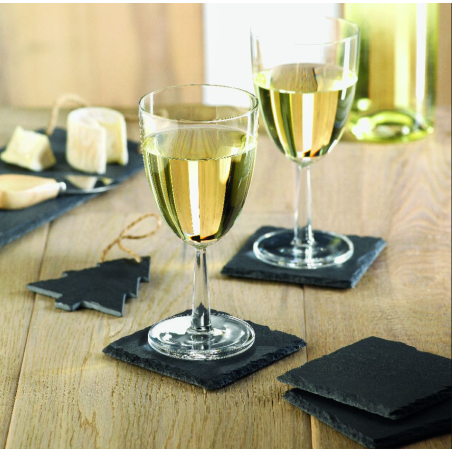 4 Sous verre Ardoise carré