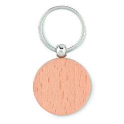 Porte clef bois rond