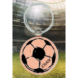 Porte clef bois rond