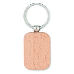 Porte clef bois rectangle